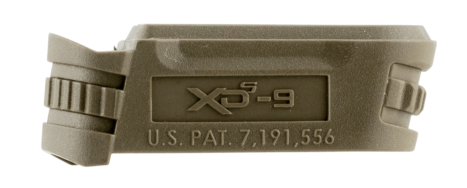 Springfield Armory XDS5901MFDE Backstrap Sleeve  made of Polymer with Flat Dark Earth Finish & 1 Piece Design for 9mm Luger Springfield XD-S with #1 Backstrap & 3.30" Barrel