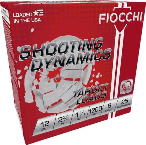 FIOCCHI 12GA 2.75" 1-1/8OZ #8 1200FPS 250RD CASE LOT
