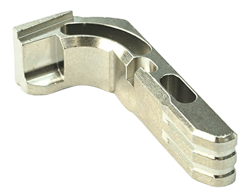 Cross Armory CRGMCSV Mag Catch  Extended Glock Gen1-3/P80 Silver Anodized Aluminum