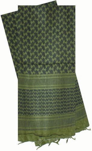 RED ROCK SHEMAGH HEAD WRAP OD/BLACK