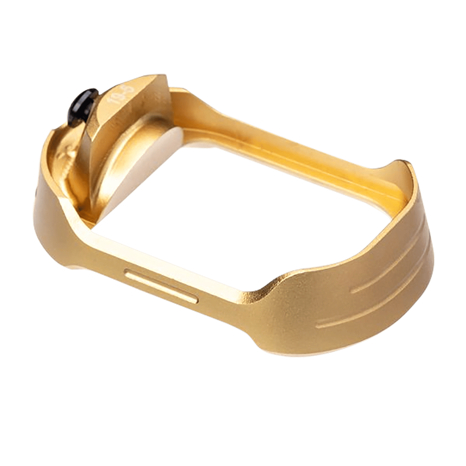 Tyrant CNC TDG19G5MWGOLDBLKSCREW  Magwell Fits Glock 19 Gen 5 Gold Aluminum