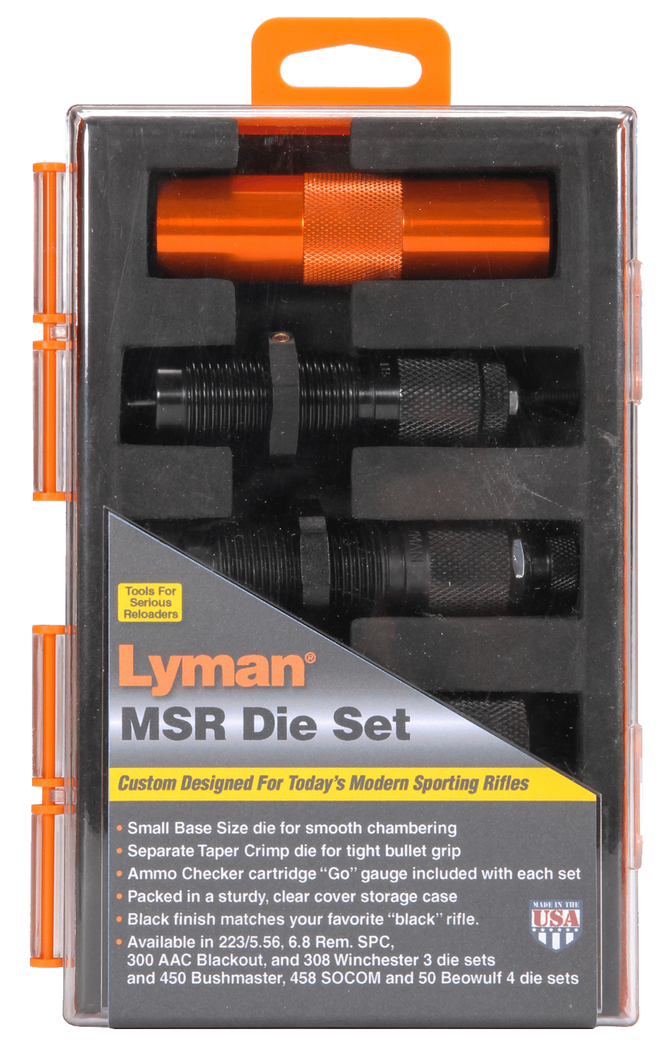 Lyman 7690112 MSR Precision Die System 4-Die Set 50 Beowulf