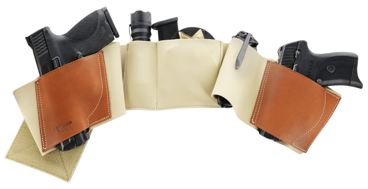 Galco UWKHLG2 UnderWraps 2.0 Khaki Large Leather/Nylon Handgun