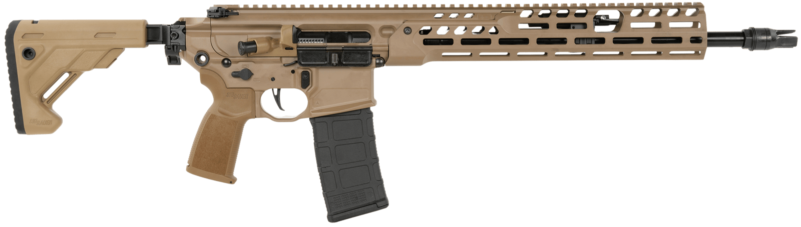 Sig Sauer RMCX556N16BIR MCX Spear LT 5.56 NATO 30rd 16" Black FNC Flat Dark Earth Aluminum Stock