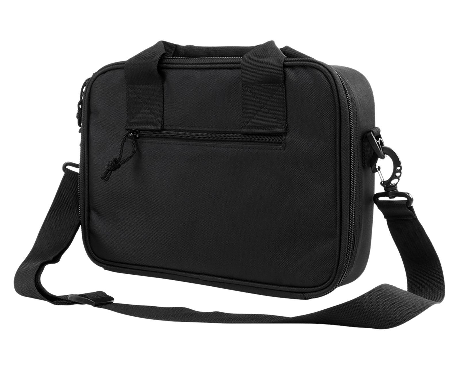 NcStar CPDX2971B VISM Double Pistol Range Bag w/ Mag Pouches Loop Fasteners Zippers Padding & Black Finish