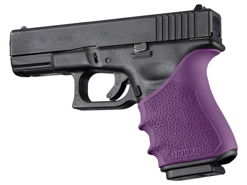 Hogue HandAll Beavertail Grip Sleeve Glock 19 23 32 38 Gen 3-4 Purple