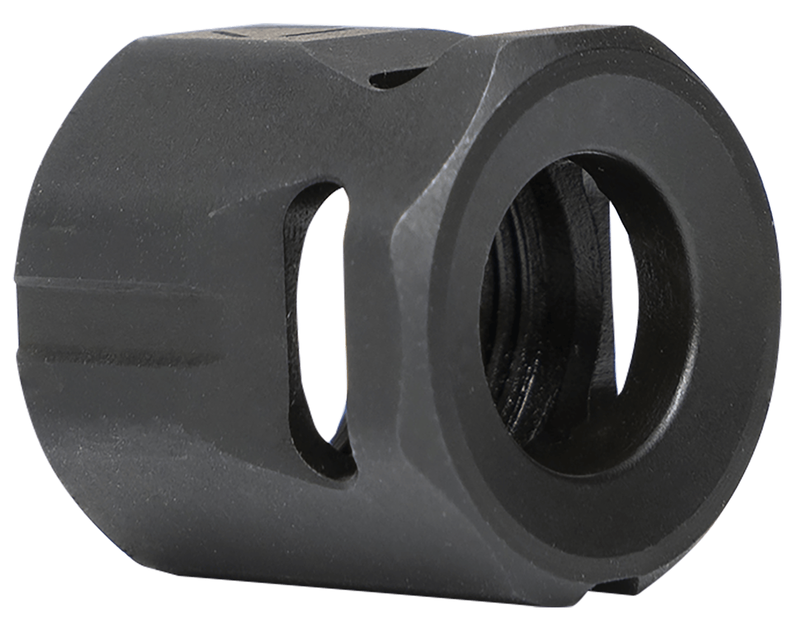 Strike Industries MCCIRCLE Micro Threaded Compensator Black Steel 1/2"x28 Threads 0.64" OAL Compatible w/ 9mm/357 SIG