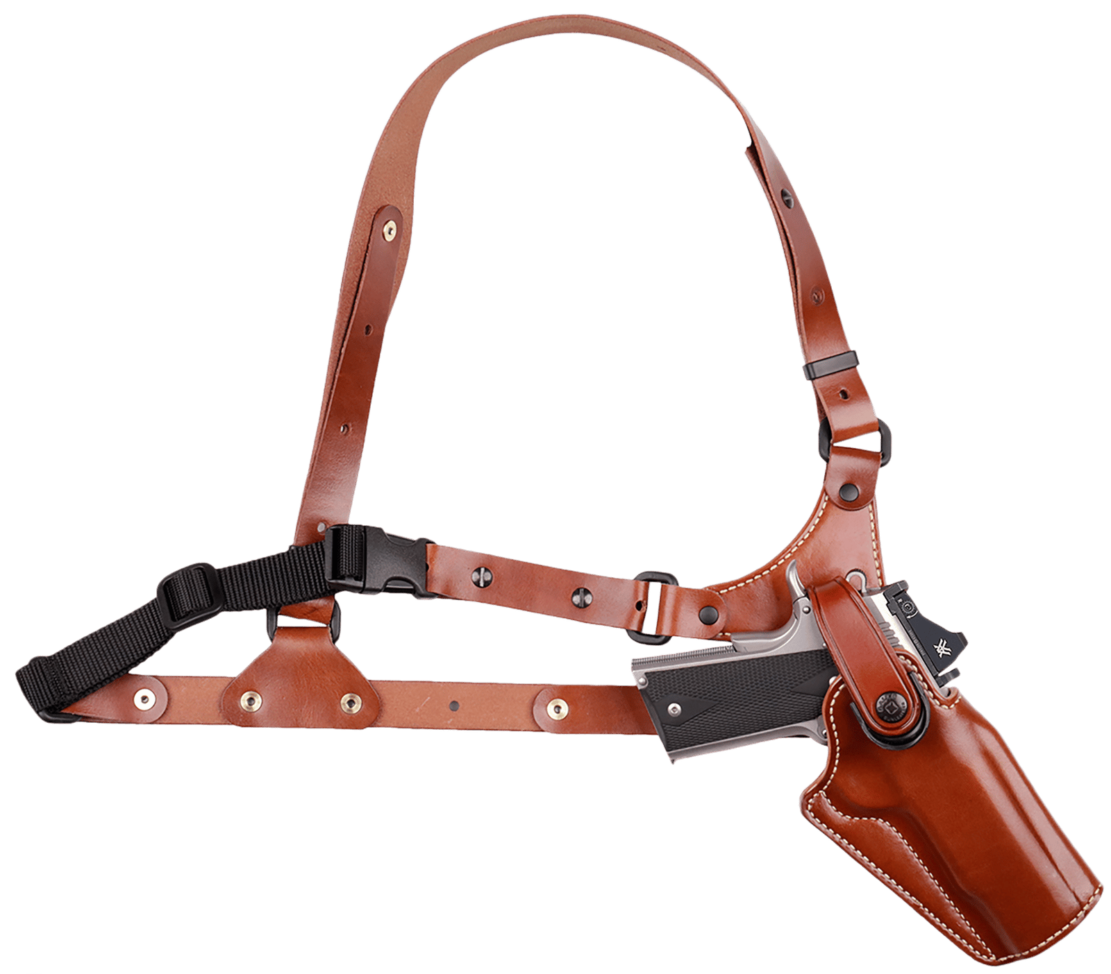 Galco GA228R Great Alaskan Chest Holster Fits Chest Up To 54" Tan/ Fits Glock 20/21