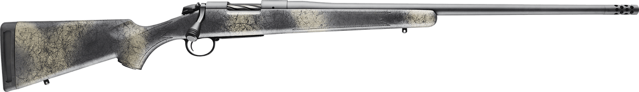 Bergara Rifles B14S521SP B-14 Wilderness Ridge SP 308 Win 4+1 18" Threaded, Sniper Gray Cerakote Barrel/Rec, SoftTouch Woodland Camo Synthetic Stock, Omni Muzzle Brake