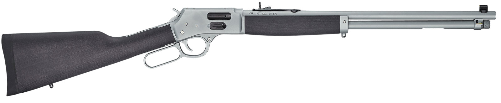 Henry H012GCAW Big Boy All Weather Side Gate Full Size 45 Colt (Long Colt) 10+1 20" Hard Chrome Plated Steel Barrel, Satin Hard Chrome Steel Receiver, Stained Hardwood Wood Stock Right Hand