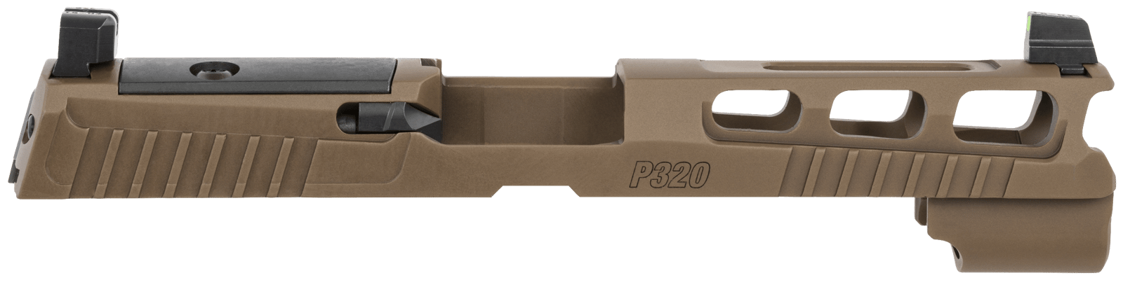 Sig Sauer 8900953 P320  Sig P320 9mm Luger PVD Coyote Brown Stainless Steel Optic Ready Slide XRAY3 Suppressor Sights Compatible With ROMEO1 & ROMEO Pro