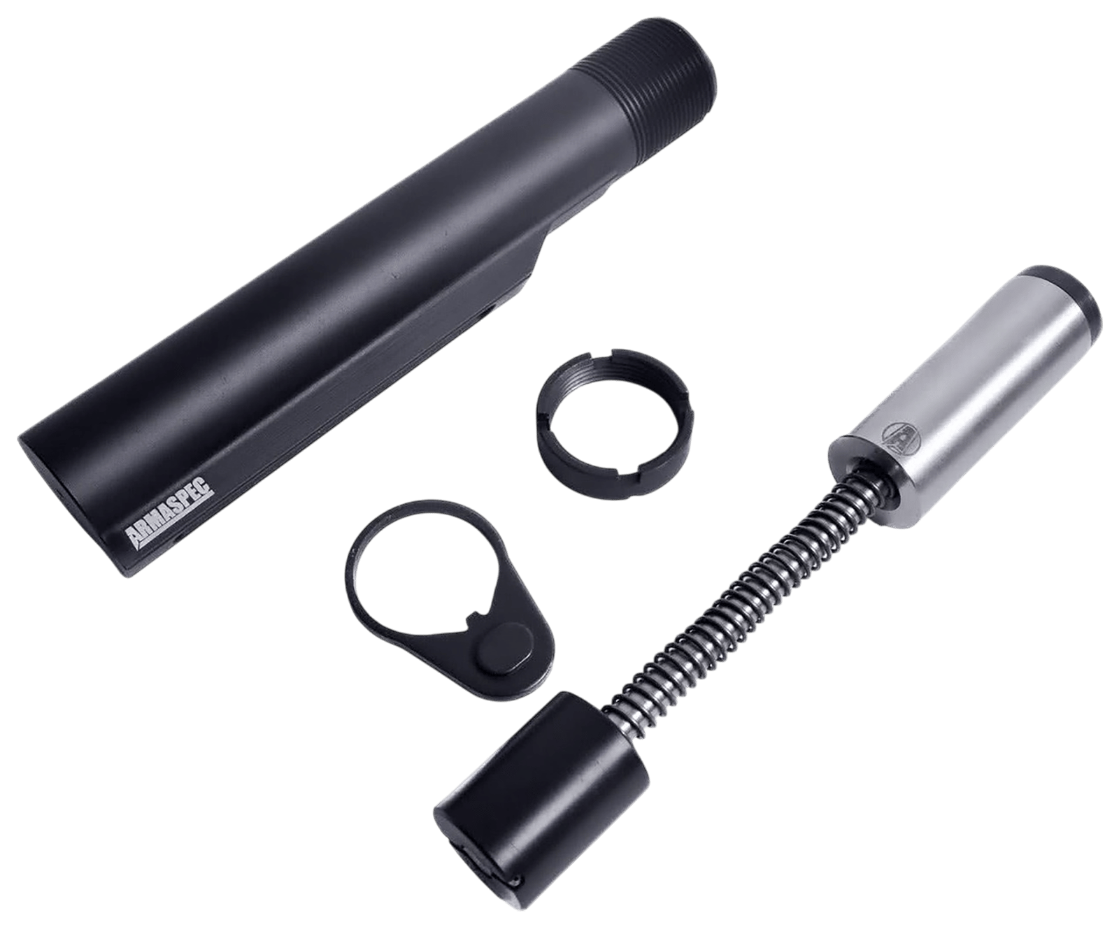 Armaspec ARM268-AR10 SMB-10 Buffer Kit Black/Silver AR-15 Gen3