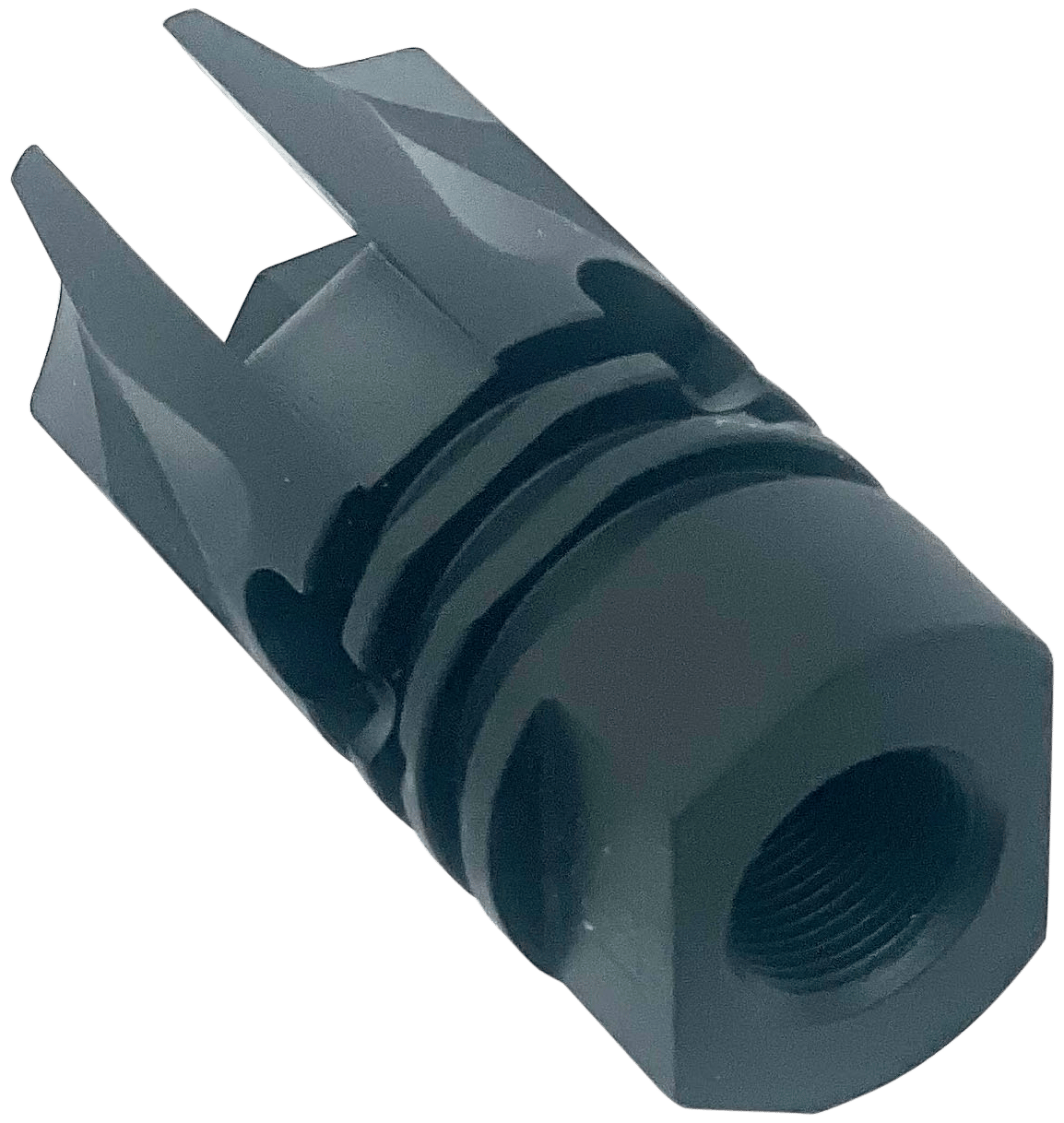 LBE Unlimited ARFH-REV REV Flash Hider 5.56mm (223 Cal) Black 1/2"-28 tpi Threads, Crush Washer