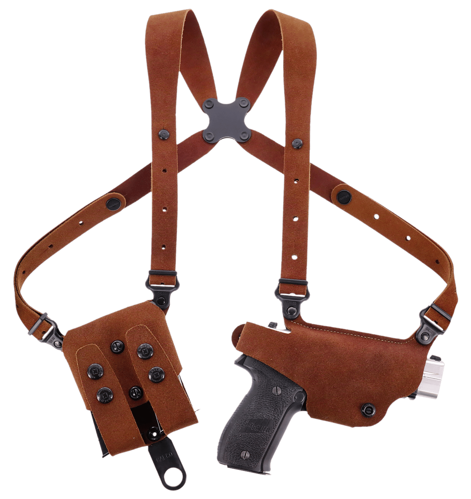 Galco CL2800R Classic Lite 2.0 Shoulder System Shoulder Size Fits Chest Up To 56" Natural Leather Fits Glock 43 Right Hand