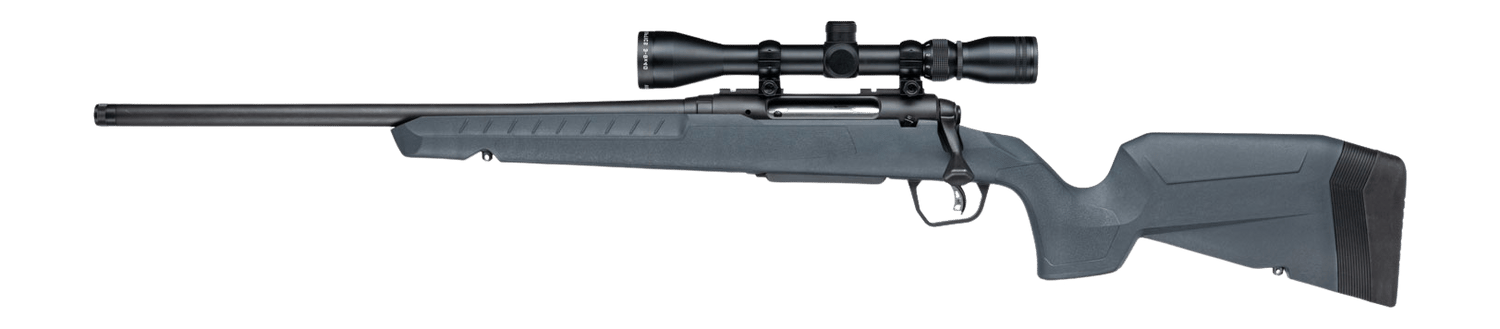 Savage Arms 33205 Axis 2 XP 270 Win 4+1 20" Matte Black Carbon Steel Threaded Barrel & Drilled & Tapped Receiver, Gray Synthetic Fixed w/Pistol Grip Stock, 3-9x40mm Duplex Scope, Left Hand