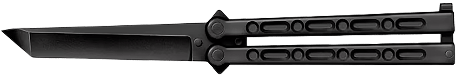 Cold Steel CS-92EAB FGX Balisong 5" Folding Plain Tanto Black Griv-Ex Blade/Handle