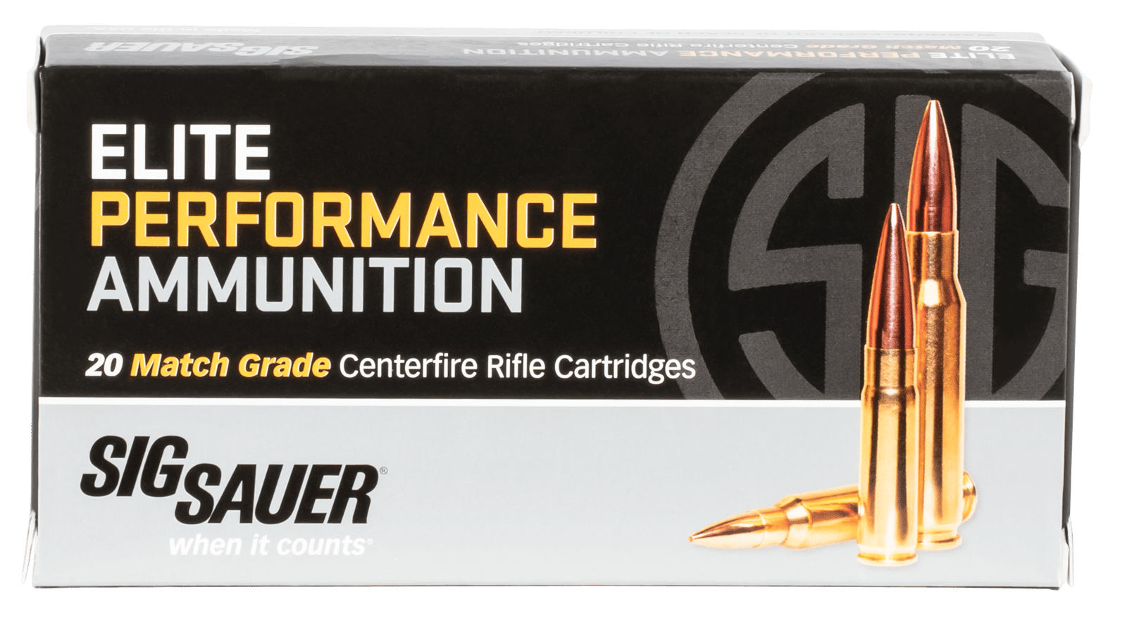 Sig Sauer E308M220 Marksman Elite  308 Win 175 gr Open Tip Match 20 Per Box/ 10 Case