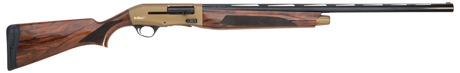 TriStar 24265 Viper G2 Pro Full Size 12 Gauge Semi-Auto 3" 5+1 28" Black Vent Rib Barrel, Bronze Cerakote Steel Receiver, Fixed Turkish Walnut Stock, Beretta/Benelli Mobil Chokes, Right Hand