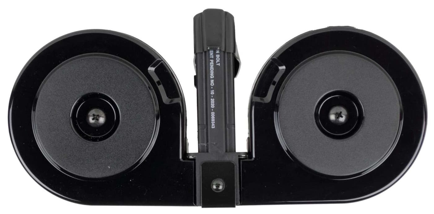 RWB DRUM AR-15 5.56 BLK WITH BLACK COVER 100RD