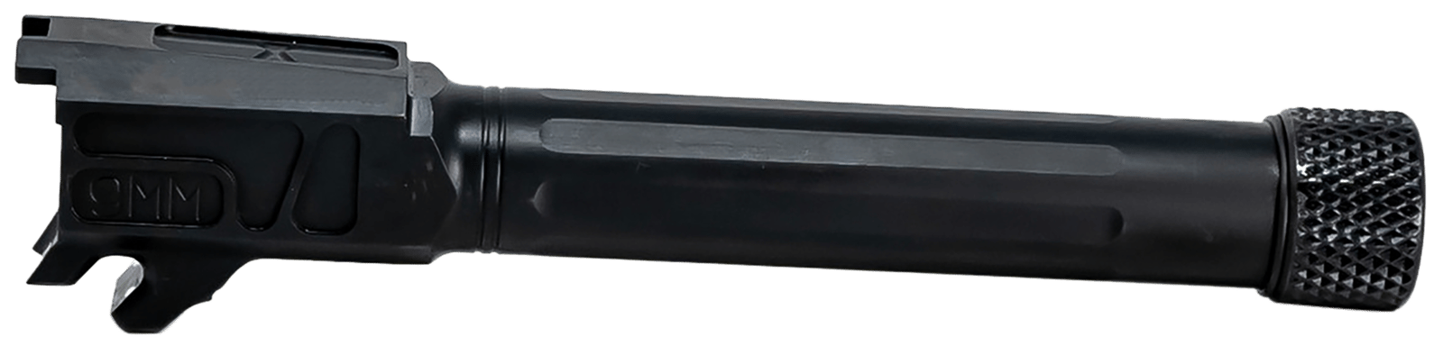 Faxon Firearms 365B910NXSOQT Match Series  9mm Luger Fluted Threaded Black Nitride Stainless Steel, Fits Sig P365 XL