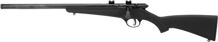 Savage Arms 13841 Rascal FLV-SR Youth 22 LR 1rd 16.12" Matte Blued Heavy Barrel, Matte Blued Carbon Steel Receiver, Black Synthetic Stock, Left Hand