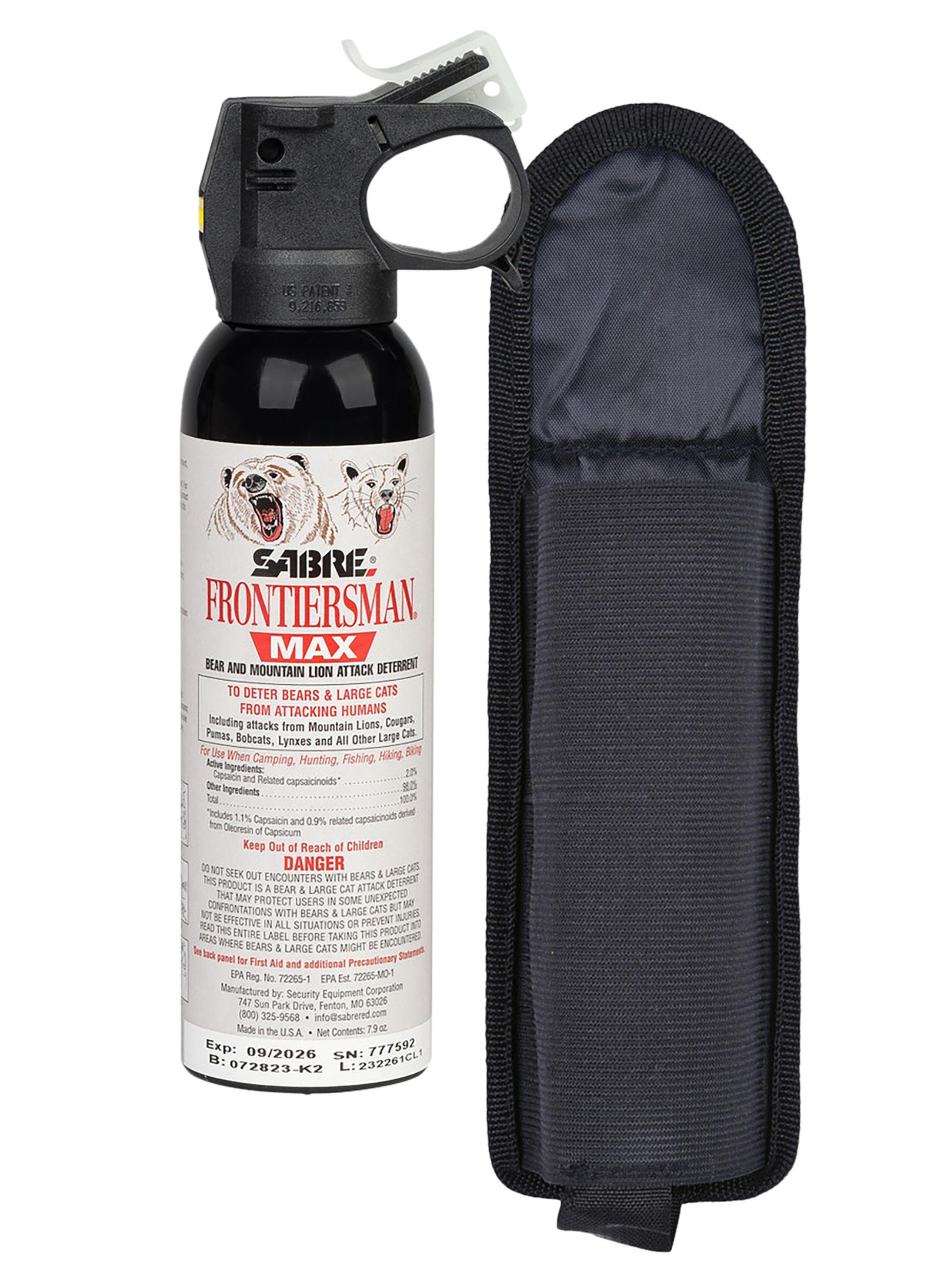 Sabre  Frontiersman  Capsaicinoids 40ft 7.90 oz Canister Includes Holster