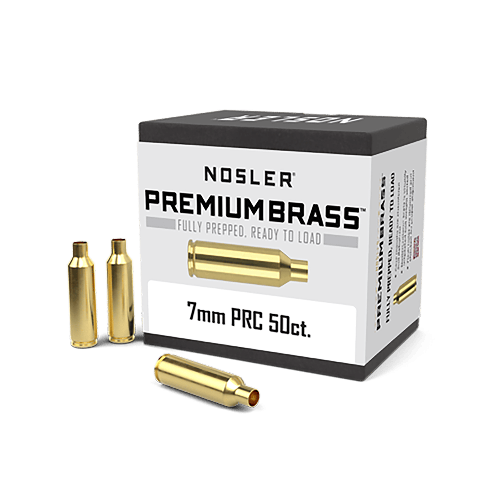Nosler 17890 Premium Brass Unprimed Cases 7mmPRC Rifle Brass 50/Box