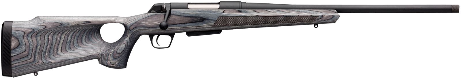 Winchester Guns 535727289 XPR Thumbhole Varmint SR 6.5 Creedmoor 3+1 Cap 24" TB Blued Perma-Cote Rec Matte Black Laminate Fixed Thumbhole Stock Right Hand with MOA Trigger System (Full Size)