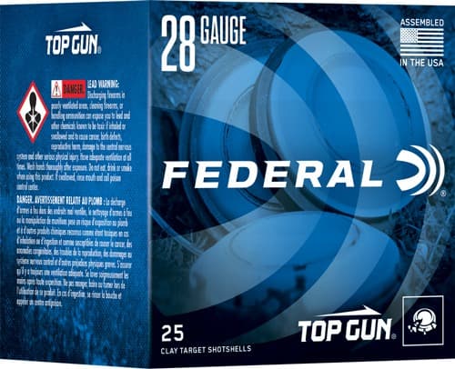 FEDERAL TOP GUN 28GA 2.75" 3/4 OZ #8 1330FPS 250RD CASE LOT