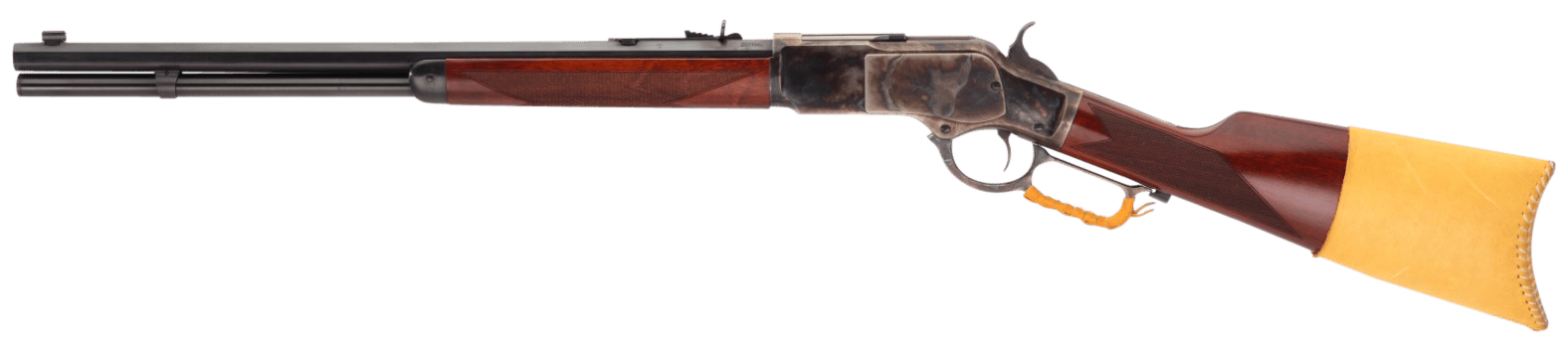 Taylors & Company 550240COM 1873 Comanchero 45 Colt (LC) Caliber with 10+1 Capacity, 18" Blued Barrel, Color Case Hardened Metal Finish & Walnut Straight Stock Right Hand (Full Size)