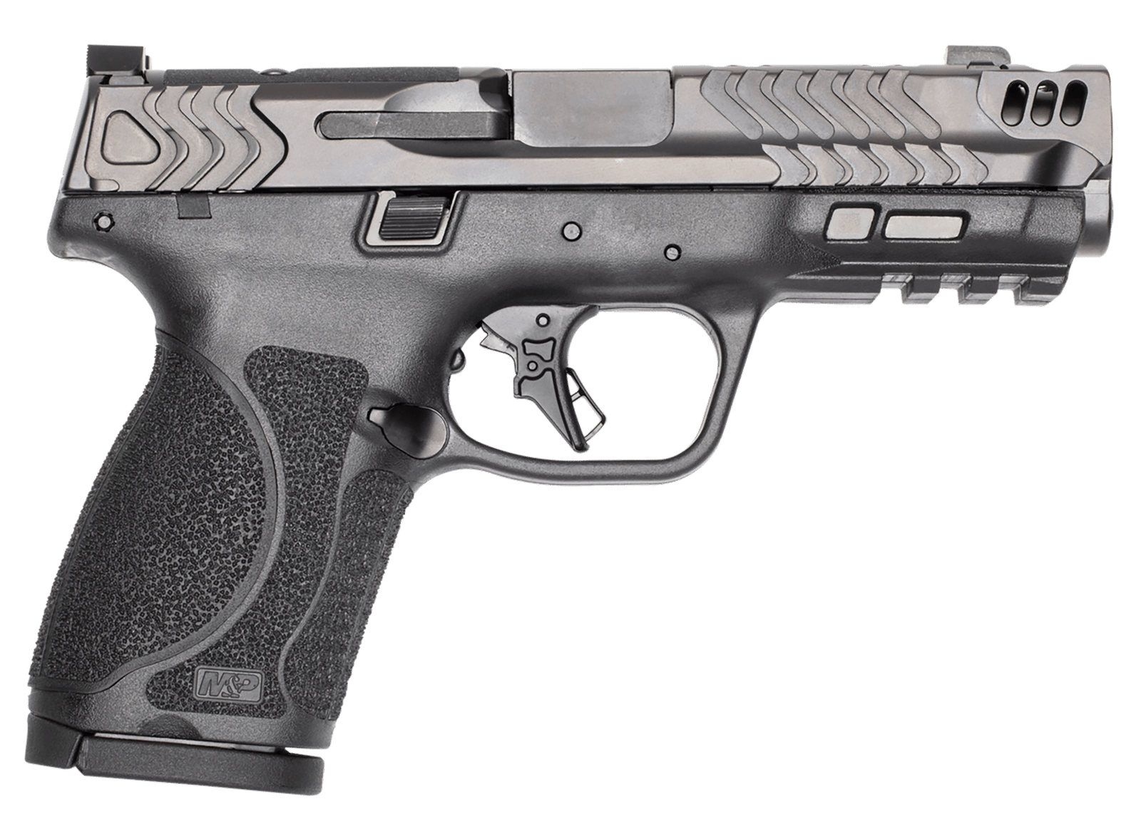 Smith & Wesson 13989 M&P9 2.0 Compact Frame 9mm 15+1 4.22" Stainless Armornite Gray Stainless Steel Slide Black Textured Grip