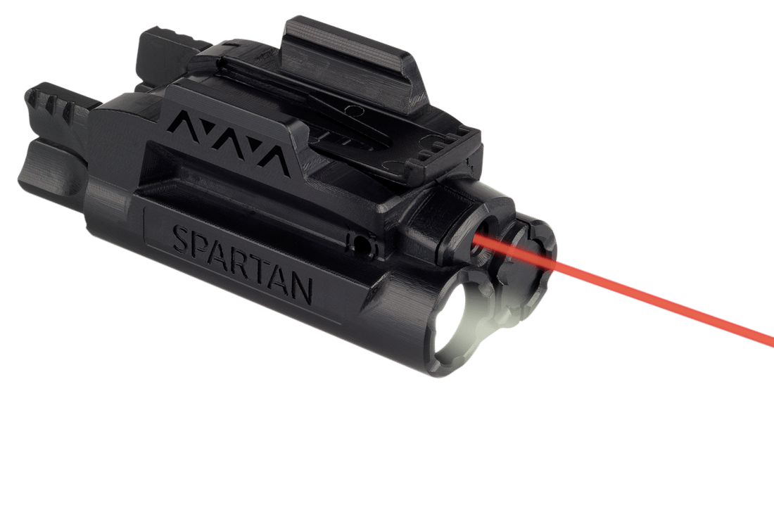 LaserMax SPSCR Red Spartan Light/Laser  Black 120 Lumens White LED