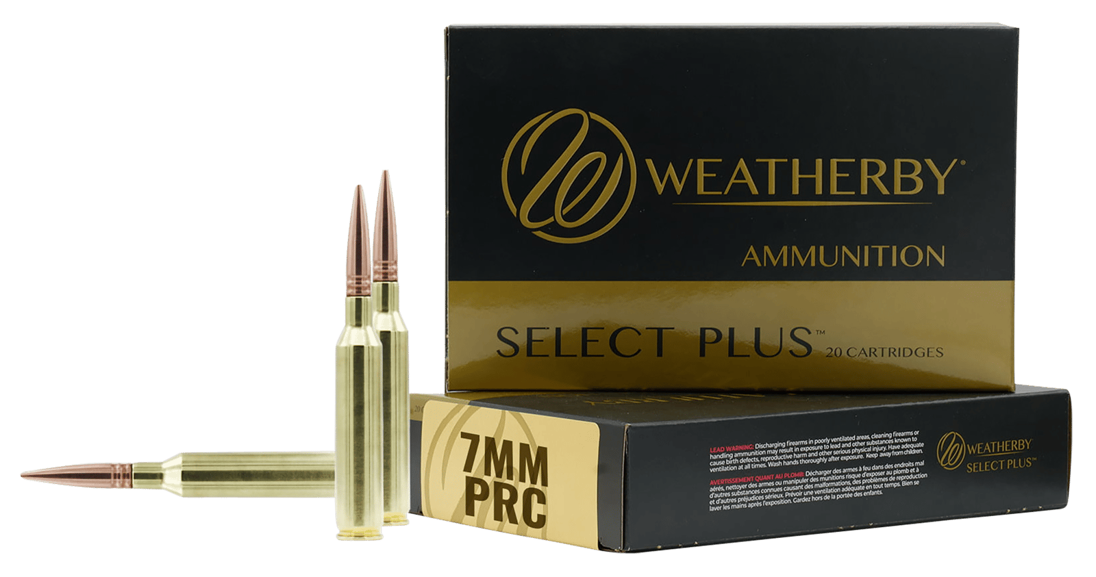 Weatherby F7PRC150SCO Select Plus  7mmPRC 150gr Swift Scirocco 20 Per Box/10 Case