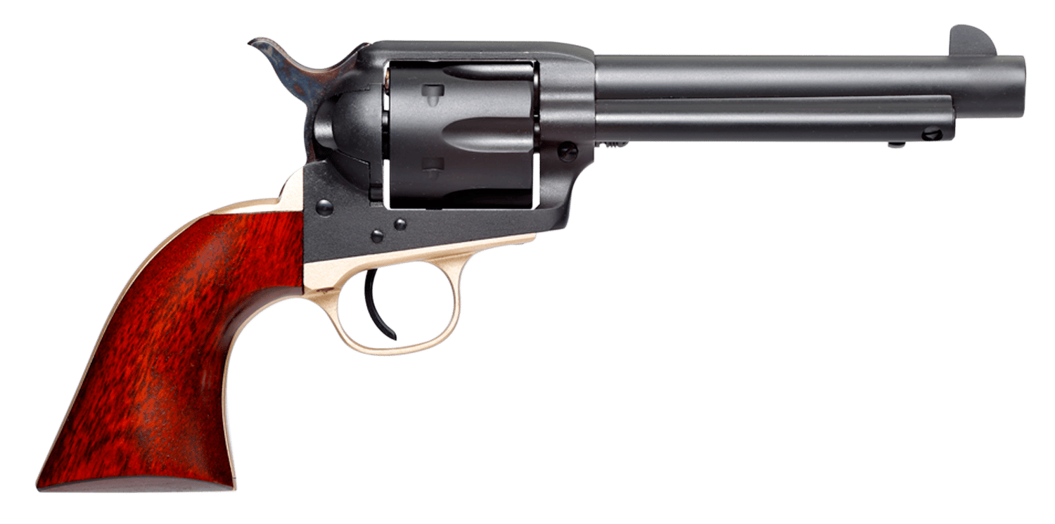 Taylors & Company 550429 Old Randall  357 Mag Caliber with 5.50" Barrel, 6rd Capacity Cylinder, Overall Matte Blued Finish Steel & Walnut Grip