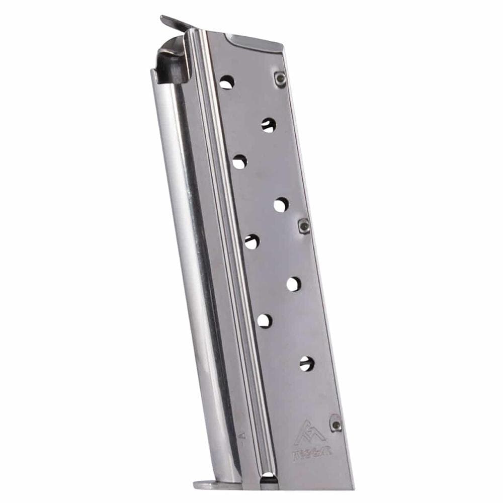 MEC-GAR 1911 Handgun Magazine 9mm Luger HT Nickel 9/rd