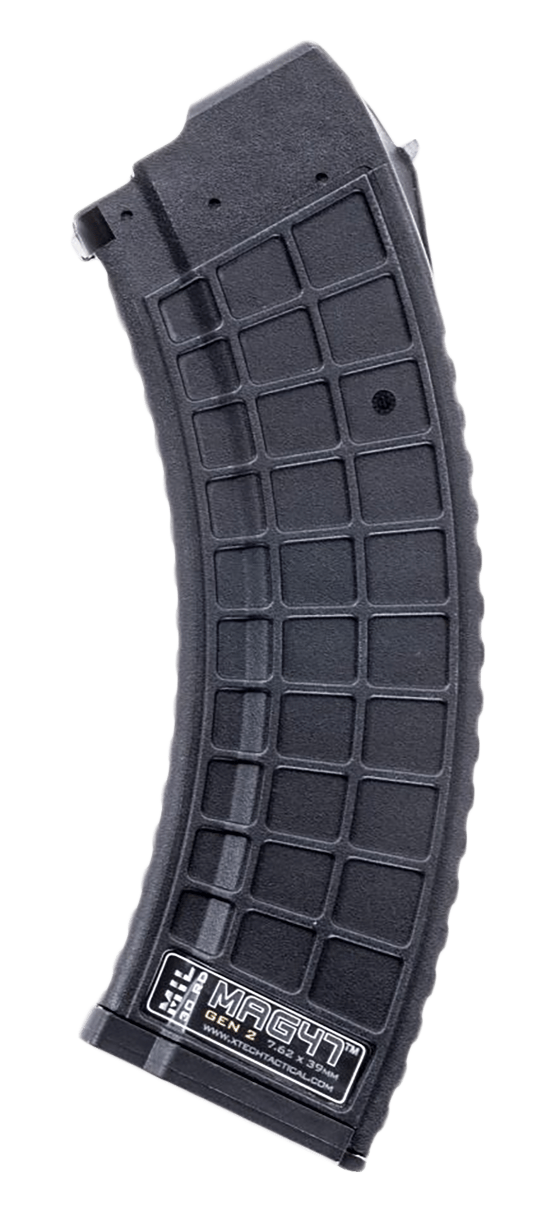 Xtech Tacitcal XTT135BLKELITE  Elite 30rd 7.62X39 Fits AK-47 Black Stainless Steel