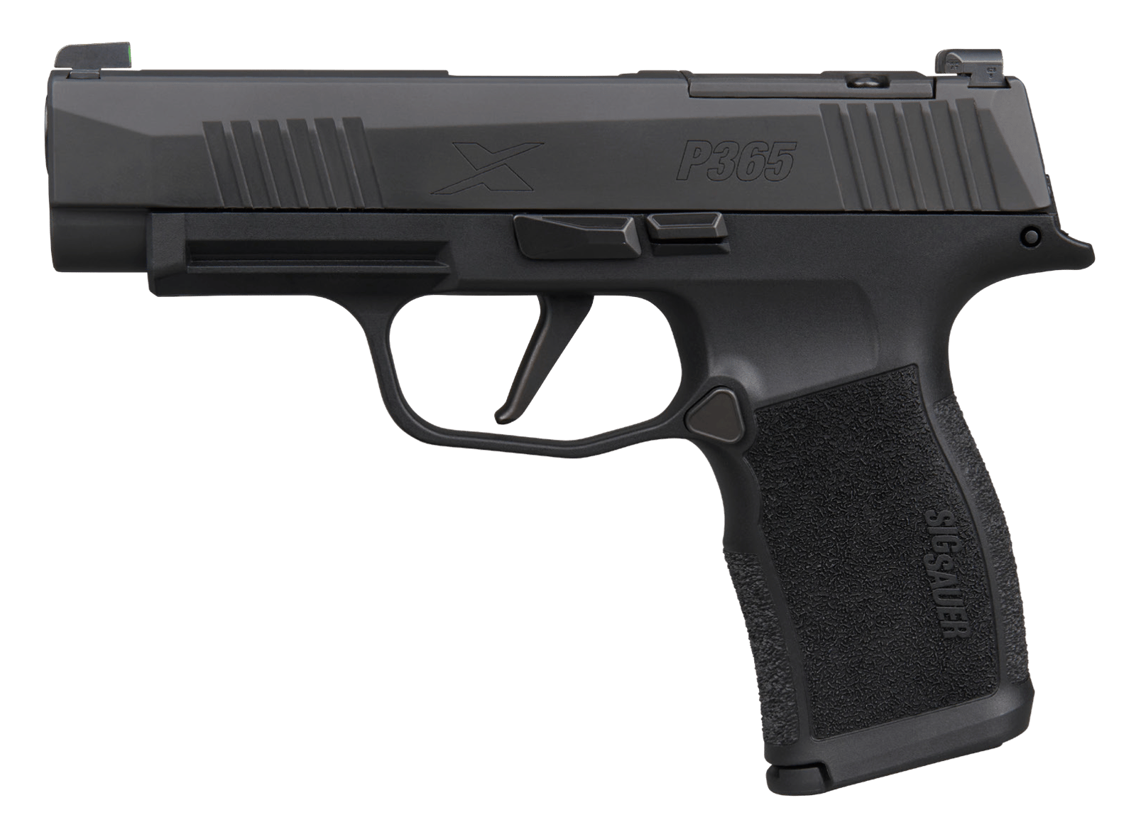 Sig Sauer 365XL9BXR3P15 P365XL Micro-Compact 9mm Luger 15+1 3.70" Black Barrel, Black Nitron Stainless Steel Optic Ready/Serrated Slide, Black Stainless Steel Frame w/Accessory Rail, Black X Polymer