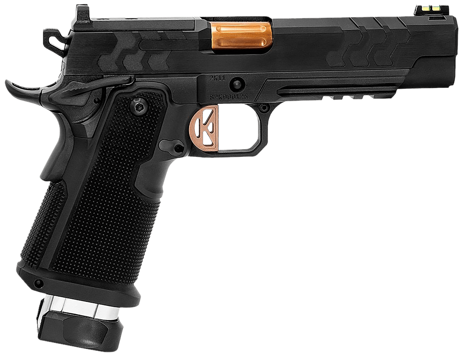 Kimber Mfg.,inc 3500051 2K11 (OR)  9mm 20+1 5" High Polished w/ Coyote PVD, Brush Polish Flats w/ DLC Coating Stainless Steel Slide Aluminum Grip