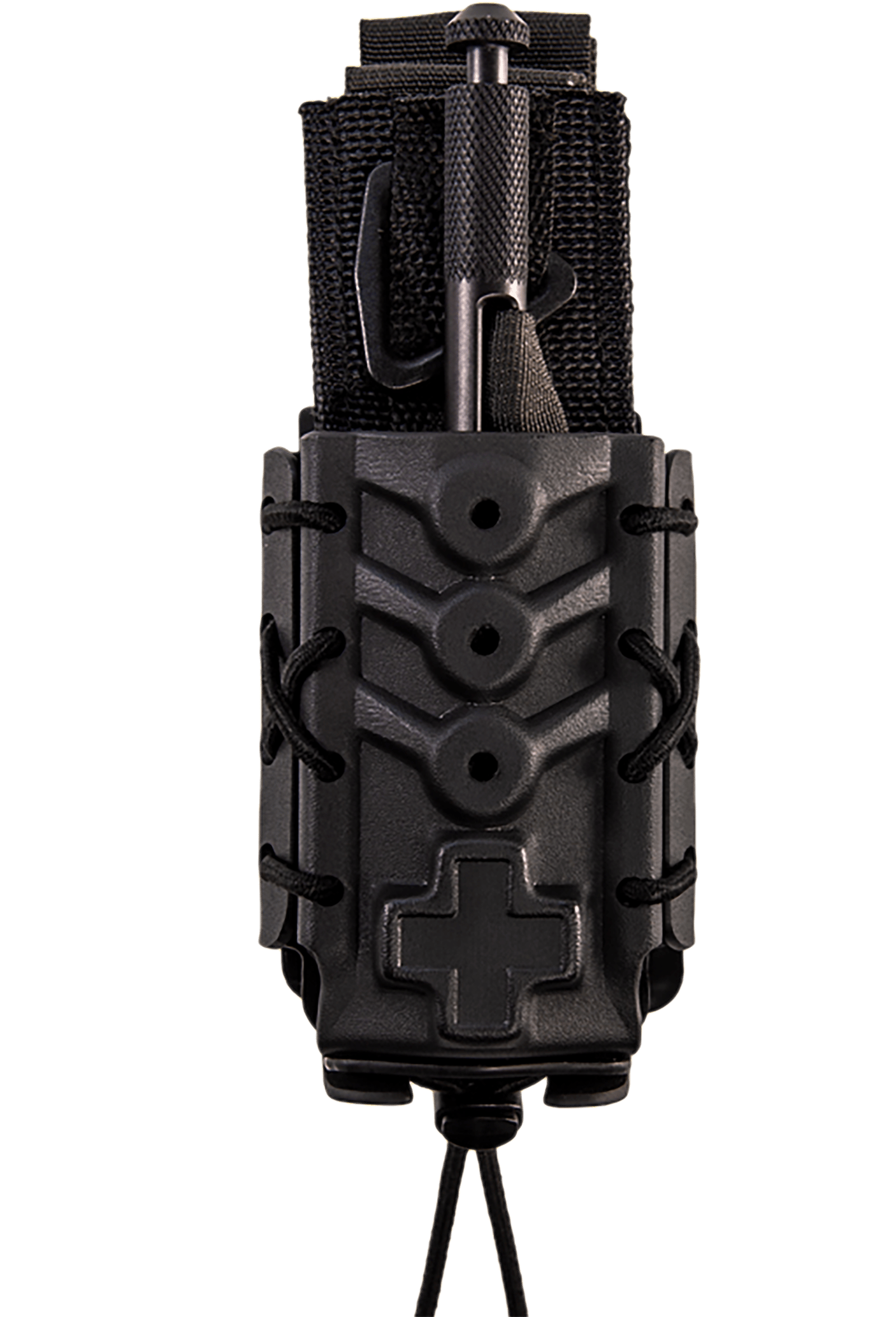 High Speed Gear 11TQK0BK Taco  Black Kydex, 2" Belt Clip/MOLLE U-Mount, Compatible w/ Most Tourniquets