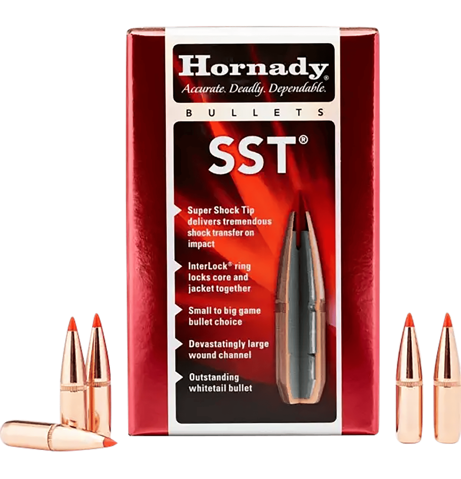 Hornady 3019 SST  30 Cal .308 125 gr Super Shock Tip 100 Per Box/ 25 Case