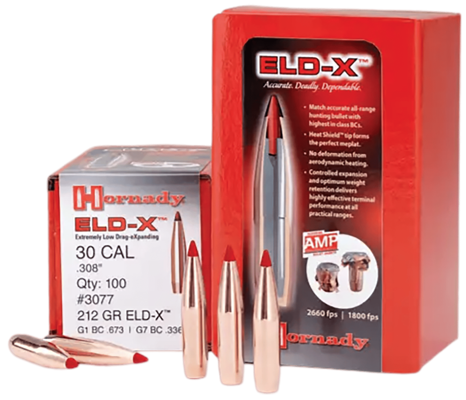 Hornady 2441 ELD-X  6mm .243 90 gr Extremely Low Drag eXpanding 100 Per Box/ 25 Case