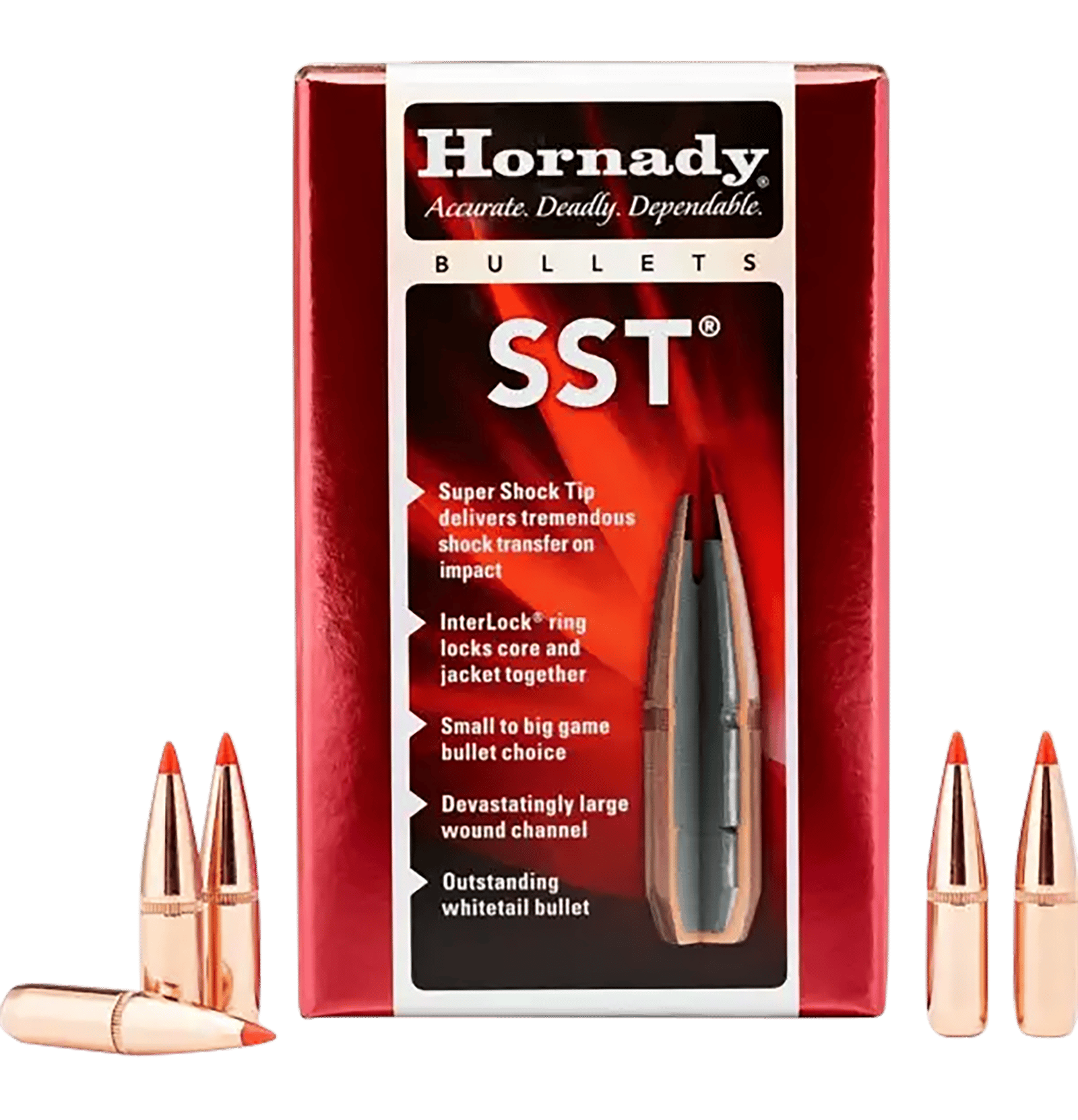 Hornady 30702 SST  30 Cal .308 180 gr Super Shock Tip 100 Per Box/ 15 Case
