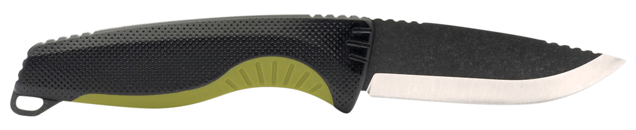 S.O.G SOG17410441 Aegis FX 3.70" Fixed Drop Point Plain Stonewashed 4116 Krupp SS Blade Black w/Moss Green Accents GRN Handle, Includes Sheath