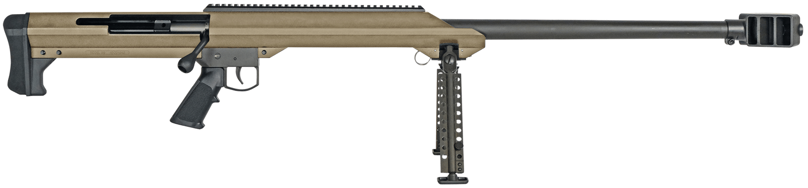 Barrett 13273 M99  50 BMG 32" 1rd Flat Dark Earth Cerakote Flat Dark Earth Fixed w/Sorbothane Recoil Pad Stock Black Polymer Grip Right Hand