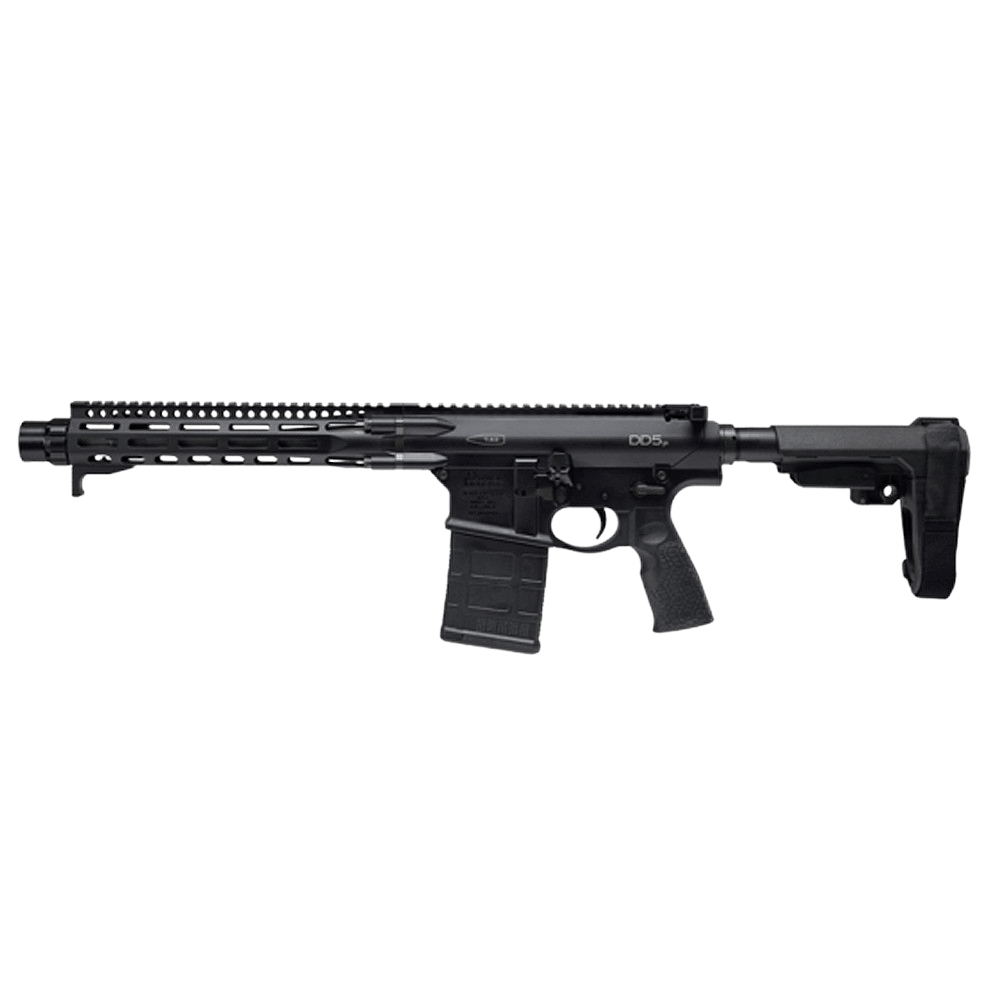 Daniel Defense 0208830157047 DD5  7.62x51mm NATO 12.50" Black Threaded Barrel, Black M-LOK Handguard, Black Polymer Grip,