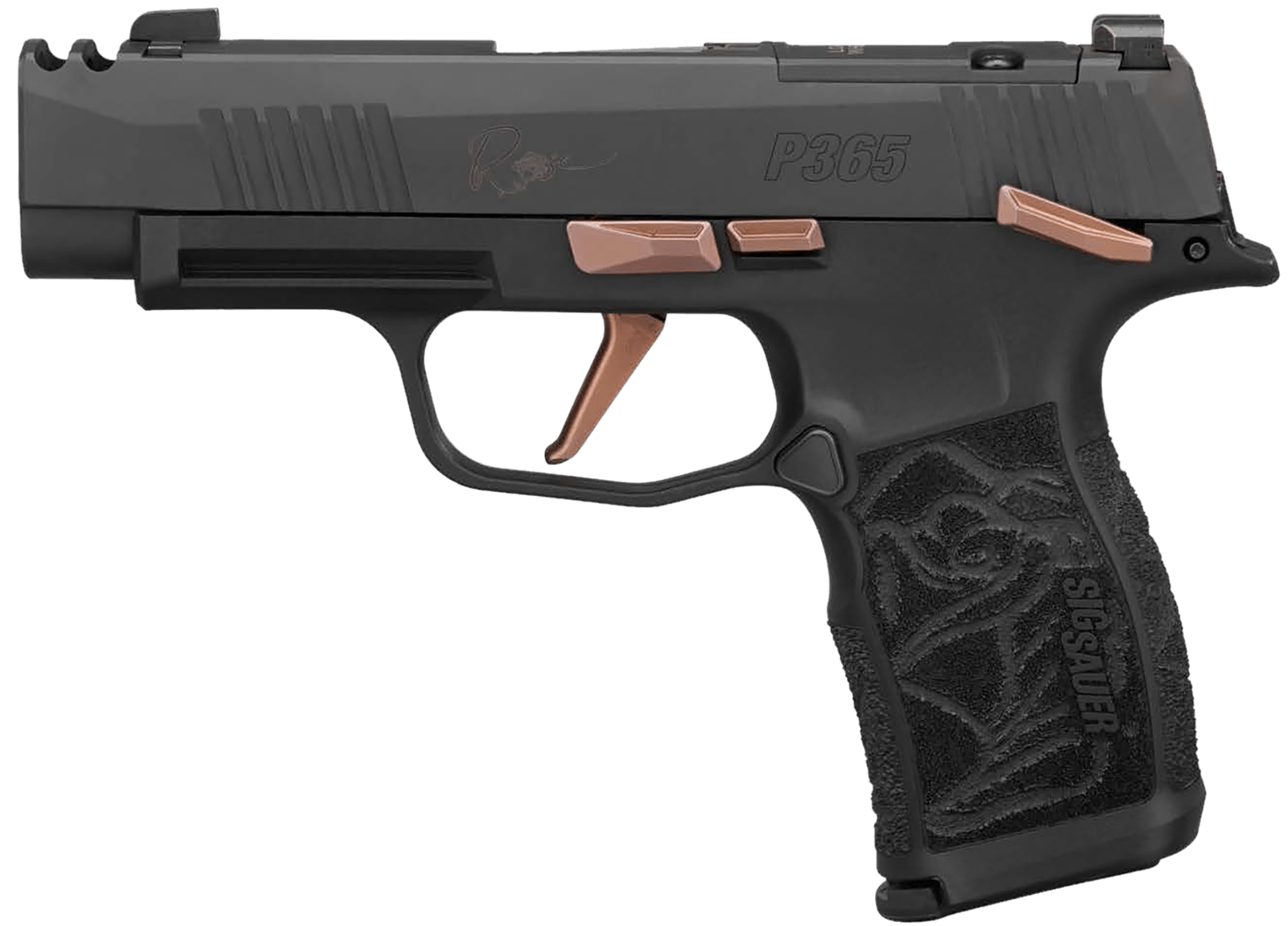 Sig Sauer 365XL9ROSEMSCA  Rose *CA Compliant 9mm 10+1 3.10" Nitron Stainless Steel Slide/Laser Engraved Polymer Grip