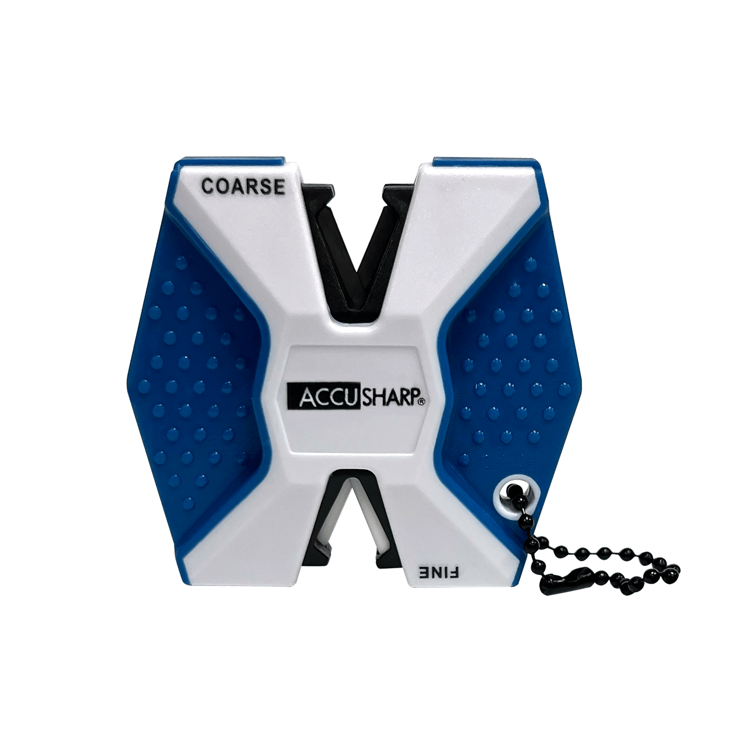 AccuSharp 342C 2-Step Knife Sharpener Hand Held Diamond Tungsten Carbide Sharpener Coarse/Fine Blue/White