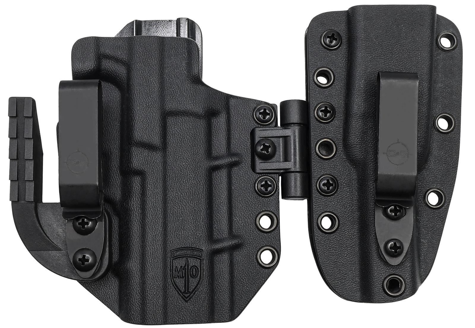 C&G Holsters 0386100 MOD 1 Holster System IWB Black Kydex Belt Clip Fits Sig P365/XL