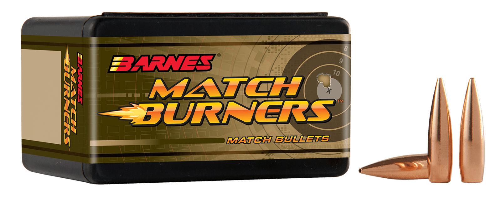 Barnes Bullets 30230 Match Burners  6.5Creedmoor 140gr Match Burners Boat Tail 100/Box