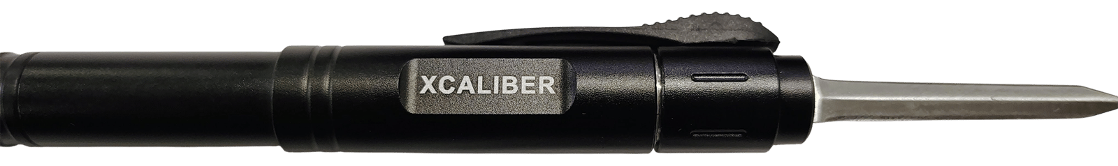 Xcaliber Knife Company  Pen Knife  1.70" OTF Dagger Stainless 440C SS Blade, 5.90" Black Aluminum Handle